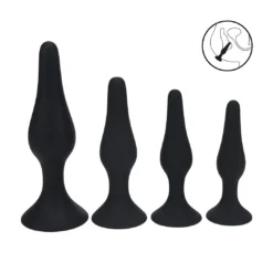 Levelz - Slim Silicone Anal Butt Plug Set van 4 stuks