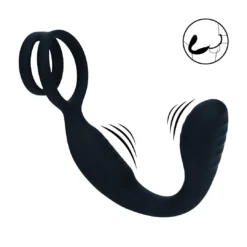 Levelz - Trillende Siliconen Prostaat Stimulator met Cock en Ball Ring