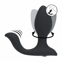 Levelz - Trillende en roterende siliconen anaal plug met kogelstimulator