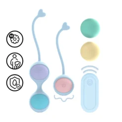 Loveline - Trillende en 5 gewichtsverwisselbare Kegel Kit met afstandsbediening