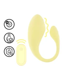 Loveline - Vibrating G-Spot Vibe with Remote Control Geel