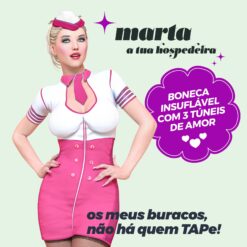 Martha Stewardess Opblaas Pop