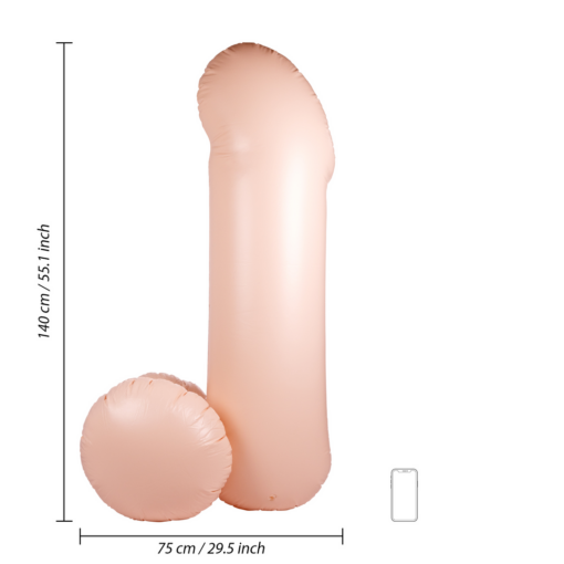 Opblaasbare Penis met Ballen - 140 cm