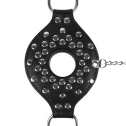 Open Mouth Gag Head Harness with Plug Stopper