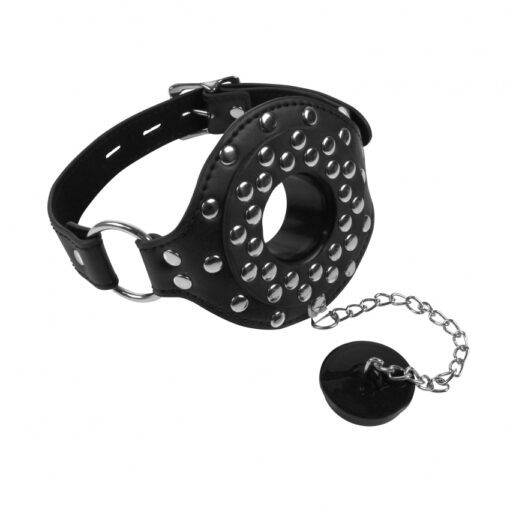 Open Mouth Gag with Plug Stopper