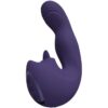 Oplaadbare G-Spot vinger bewegings vibrator en tong