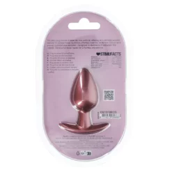 Ouch! Gladde Siliconen Buttplug 3.4 cm - Rose Goud