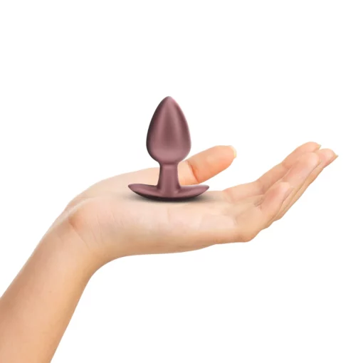 Ouch! Gladde Siliconen Buttplug 3.4 cm - Rose Goud