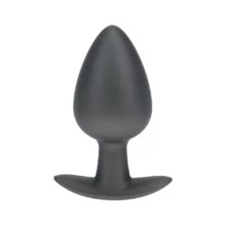 Ouch! Gladde Siliconen Buttplug 4 cm - GunmetalOuch! Gladde Siliconen Buttplug 4 cm - Gunmetal