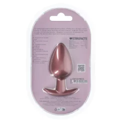 Ouch! Gladde Siliconen Buttplug 4 cm - Rose Goud
