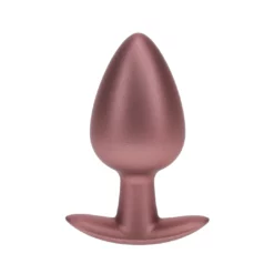 Ouch! Gladde Siliconen Buttplug 4 cm - Rose Goud