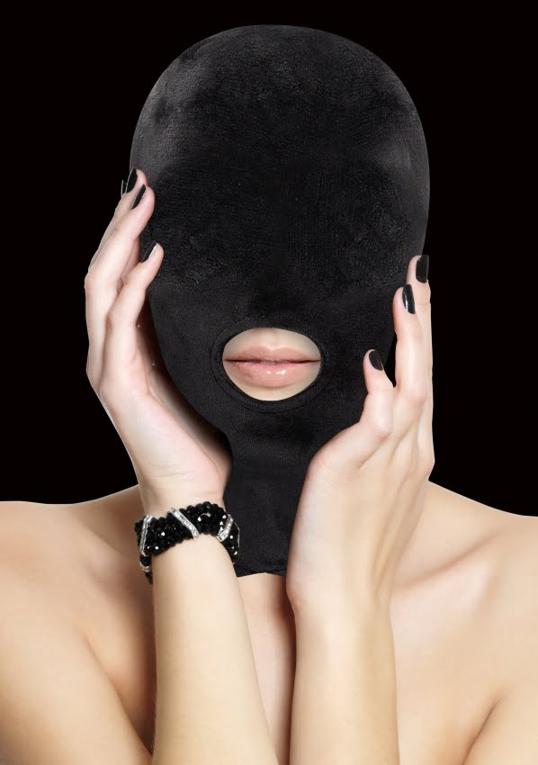 Ouch - Masker met mondopening - Zwart