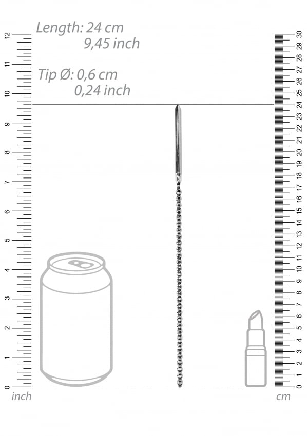 Ouch - RVS Geribbelde dilator - 6 mm