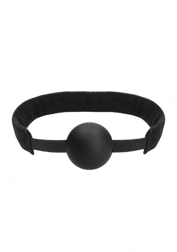 Ouch - Siliconen Ball Gag verstelbaar - Zwart