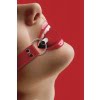 Ouch Verstelbare Rubber Ball Gag - Rood