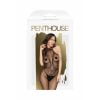 Penthouse - First Lady Catsuit met spannende print - zwart