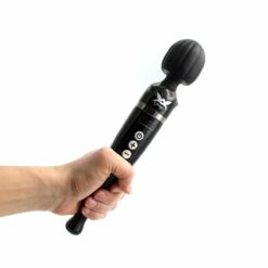 Pixey Deluxe Wand Massager - Black Chrome