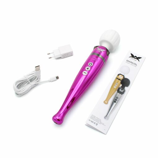 Pixey Deluxe Wand Massager - Pink Chrome