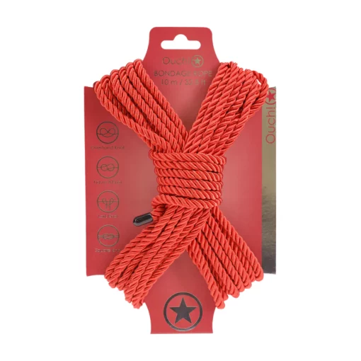 Polyester Bondage Touw 10 meter - Rood