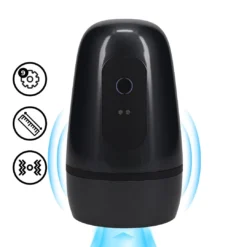 Pumped - Pulsar Druk en Zuig-en Vibratie Masturbator Pomp - Gun Metal