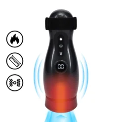 Pumped - Virtuo Zuig- en Vibrator masturbatorpomp met telefoon houder - Zwart