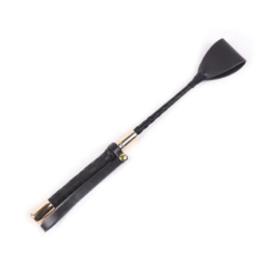 Riding Crop 30 cm – Zwart met Goud