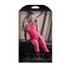 To The Moon Jarretel Catsuit - Neon Pink One Size