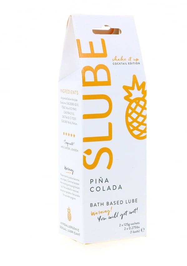 Slube - Massage en Glijmiddel Pina Colada - klein verpakking