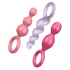 Satisfyer Buttplug Set van 3 - Multicolor