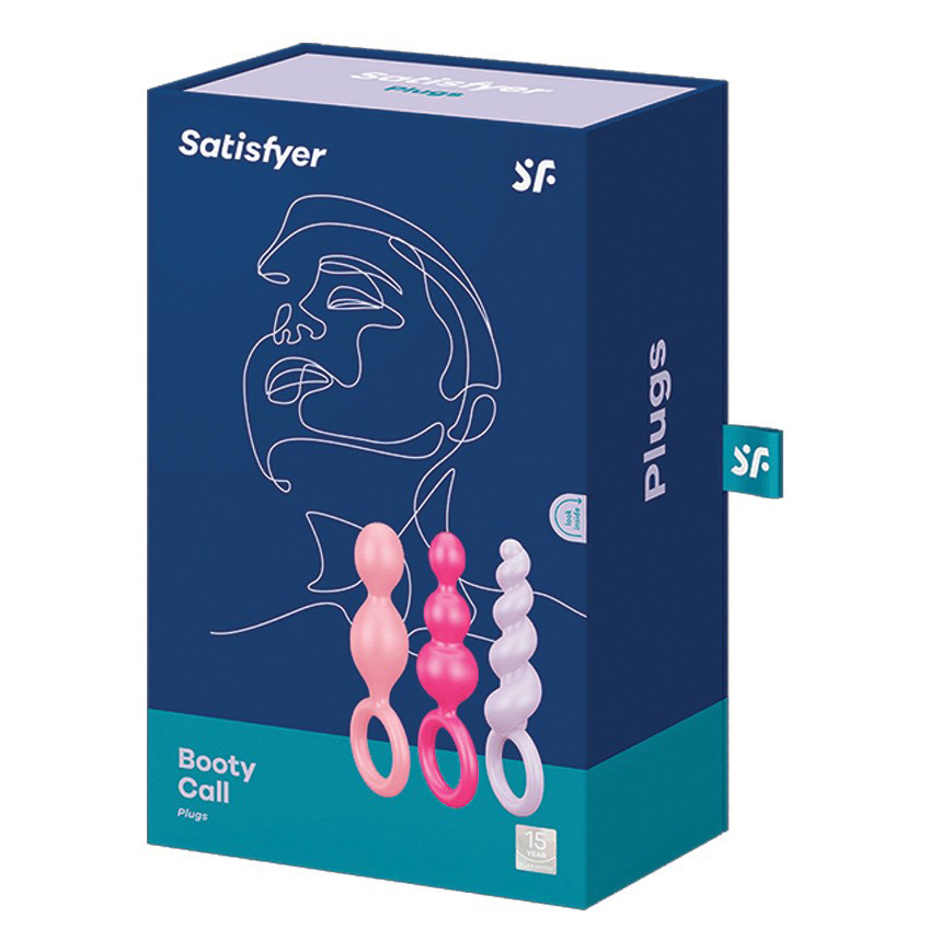 Satisfyer Buttplug Set van 3 - Multicolor