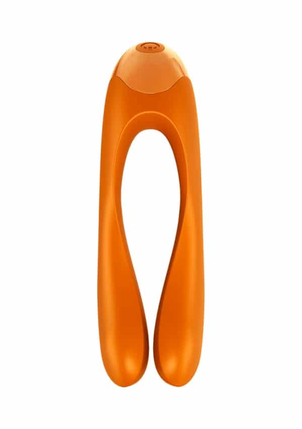 Satisfyer Candy Cane Vingervibrator - Oranje
