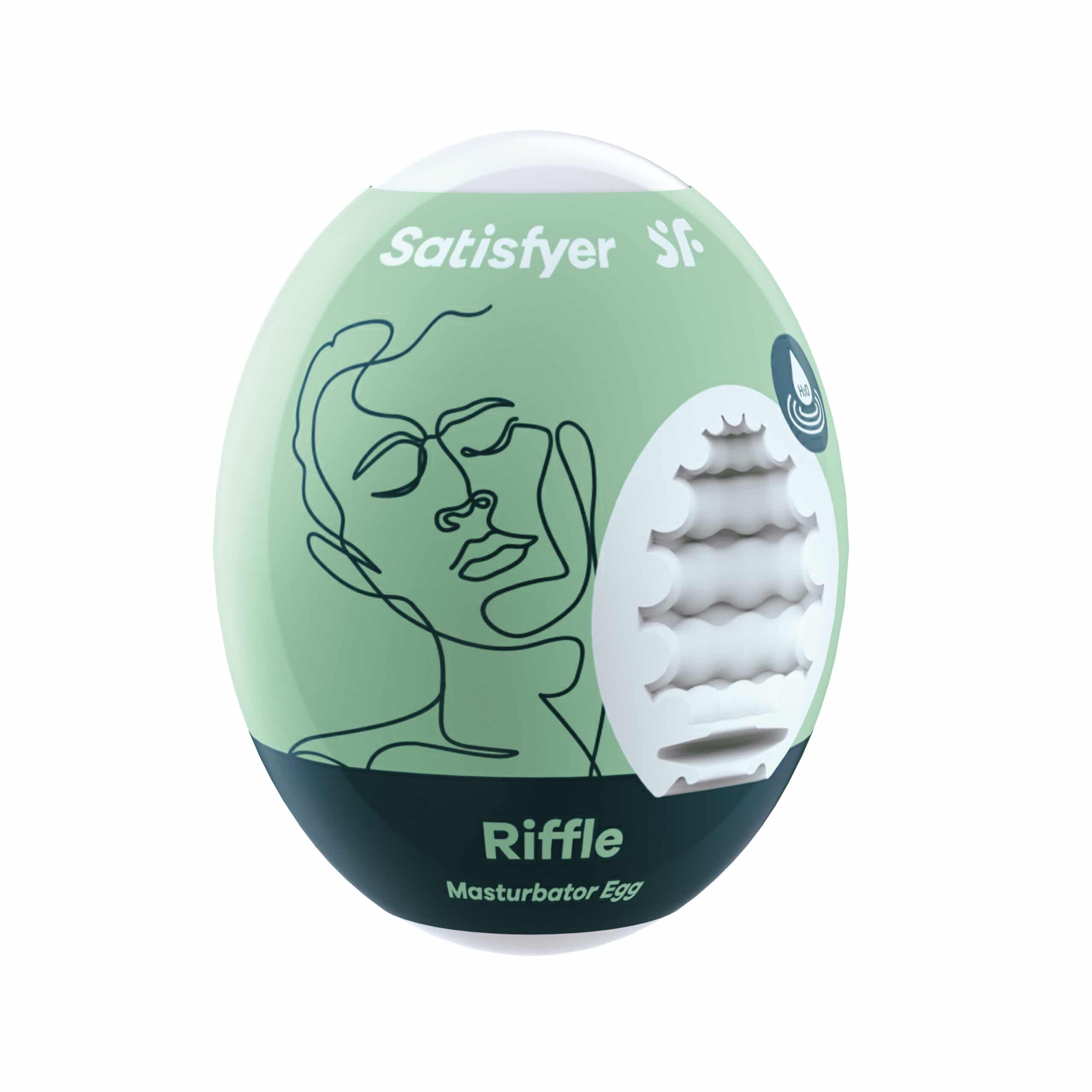 Satisfyer - Men Masturbator Egg Single Riffle | Bestel online bij Erotic  Treasure