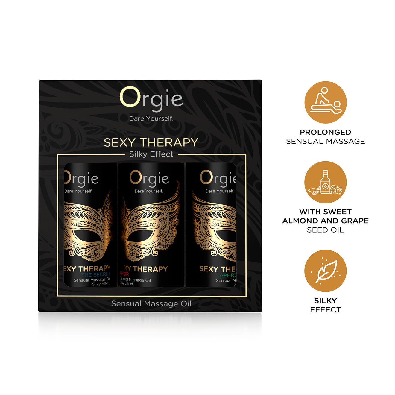 Orgie - Sexy Therapy Sensuele Massage Olie Set - Reis Formaat | Bestel  online bij Erotic Treasure