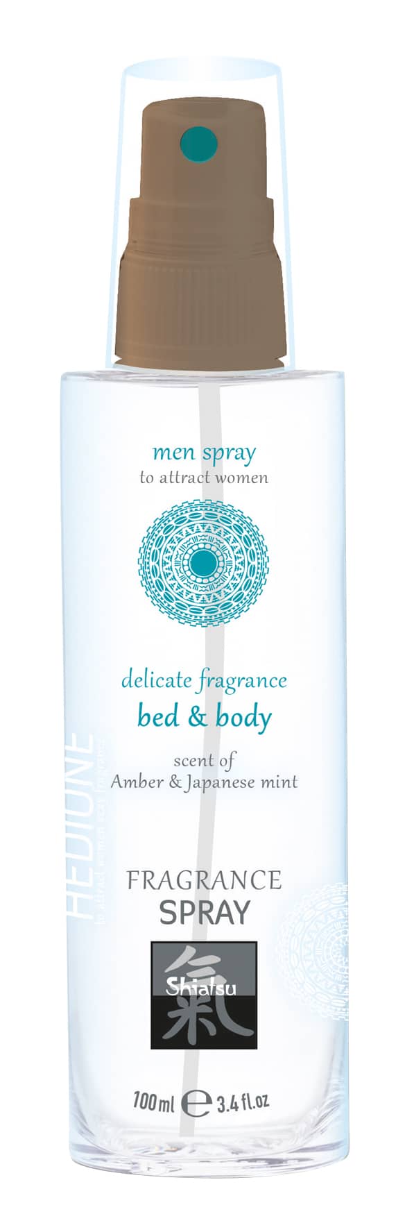 Shiatsu - Feromonen Bed & Body Spray Voor Mannen - Amber & Japanse Mint