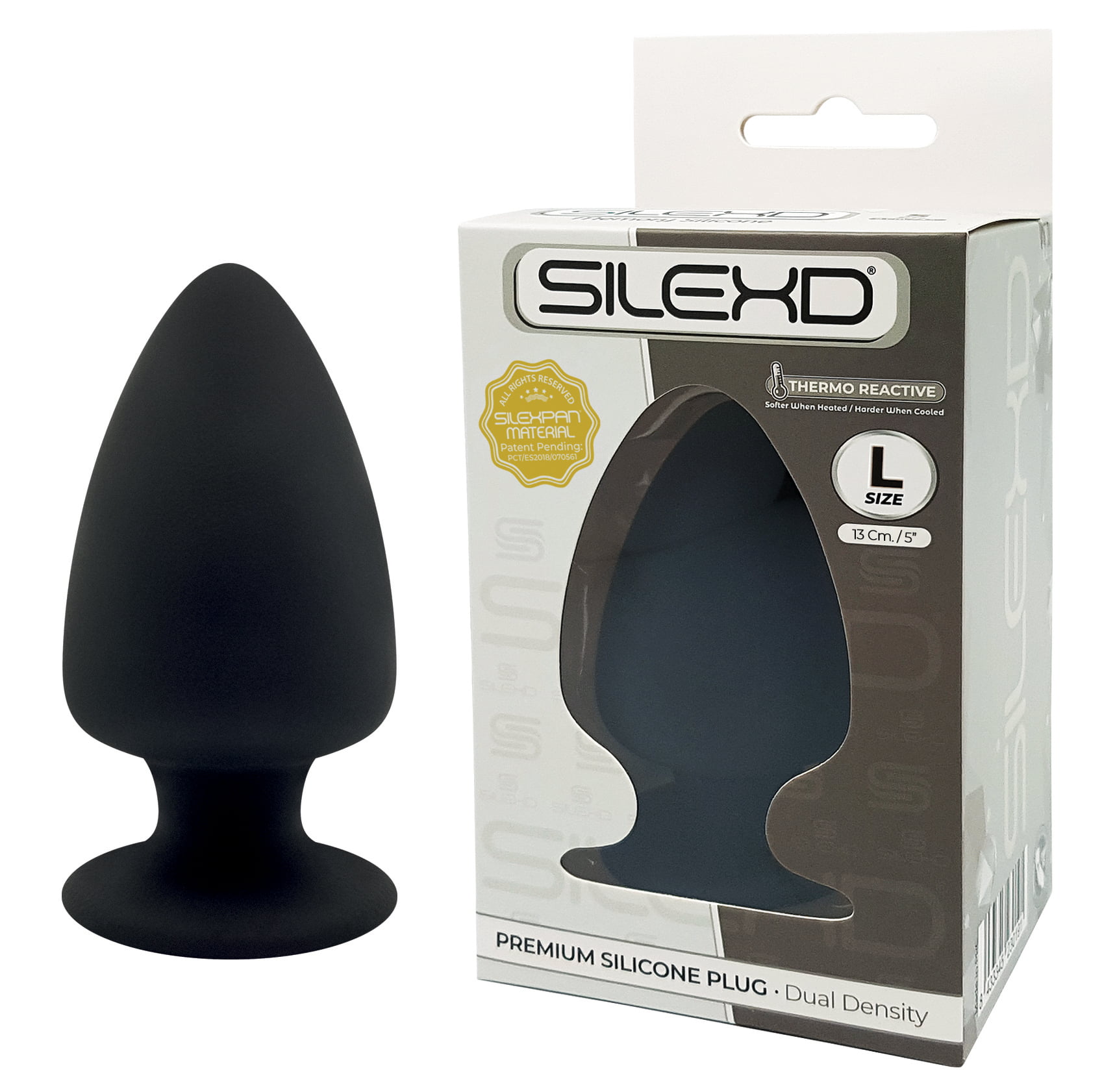 Silexd - Model 1 Dual siliconen Butt plug - Large