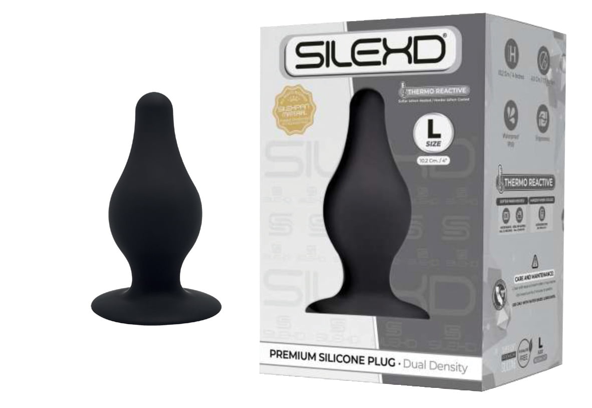 Silexd - Model 2 Dual siliconen Butt plug - Large