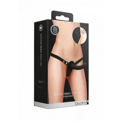 Siliconen Geribbelde Voorbind dildo