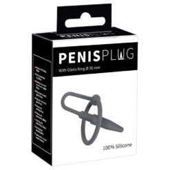 Siliconen Penis Plug met Eikel Ring