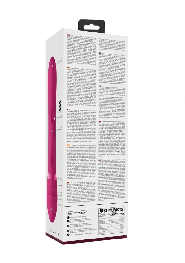 Vive – Amoris Rabbit Vibrator All in 1 – Roze