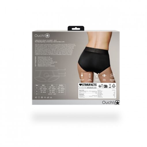 Ouch - Vibrating Strap-on Short - Zwart - Afbeelding 15