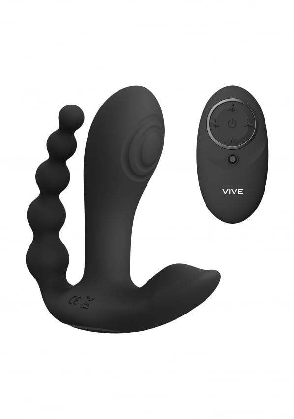 Vive Kata - Dubbele Penetratie Vibrator - Zwart