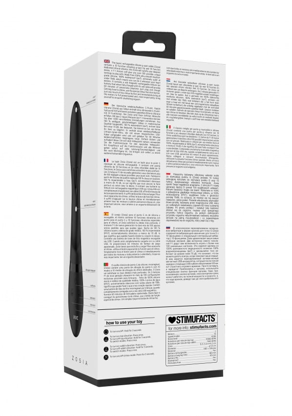 Vive Zosia Vibrator - Zwart - Afbeelding 12