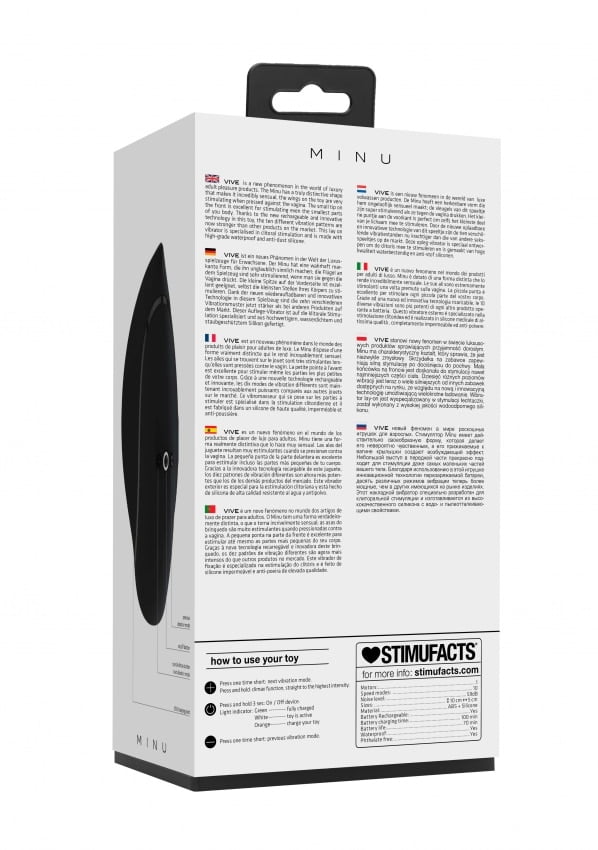 Vive Minu Opleg vibrator - Zwart - Afbeelding 11